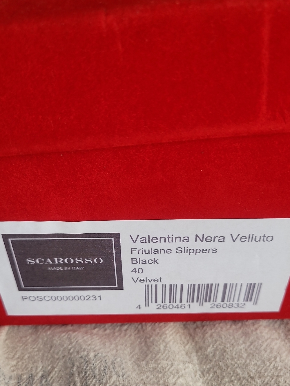Scarosso Valentina Friulane Slippers Black Velvet Sz 40 NIB 9.5 NIB Italy - Picture 12 of 12